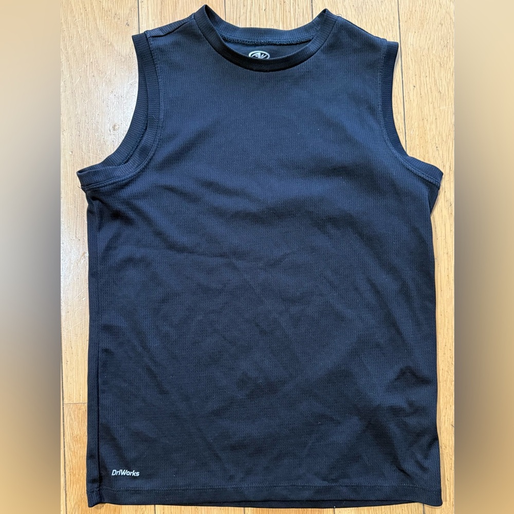 🎀3/$25🎀 Black Sleeveless Tank Top, Athletic Works, size youth large